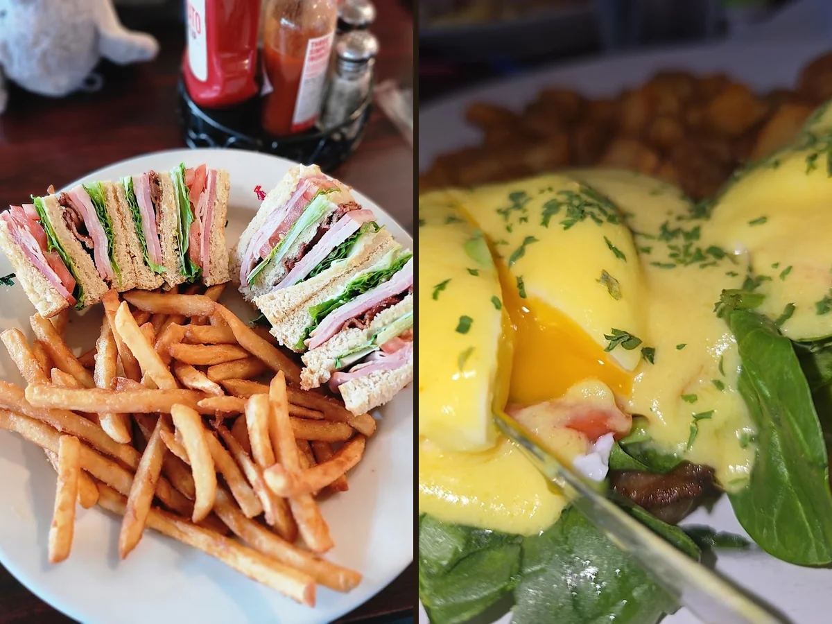 Clean restaurant space with classic diner style.